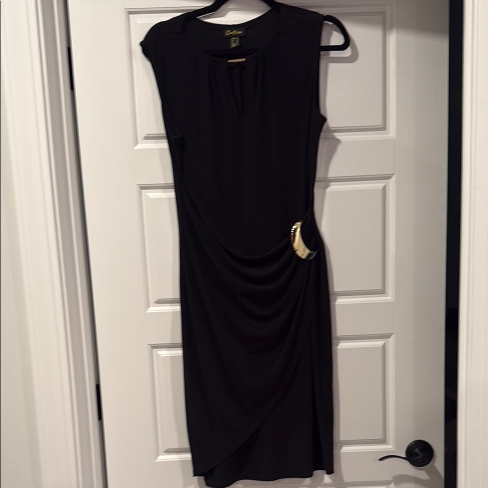 Chic Black Asymmetrical Dress